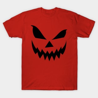 Scary Jack O' Lantern Pumpkin Face T-Shirt